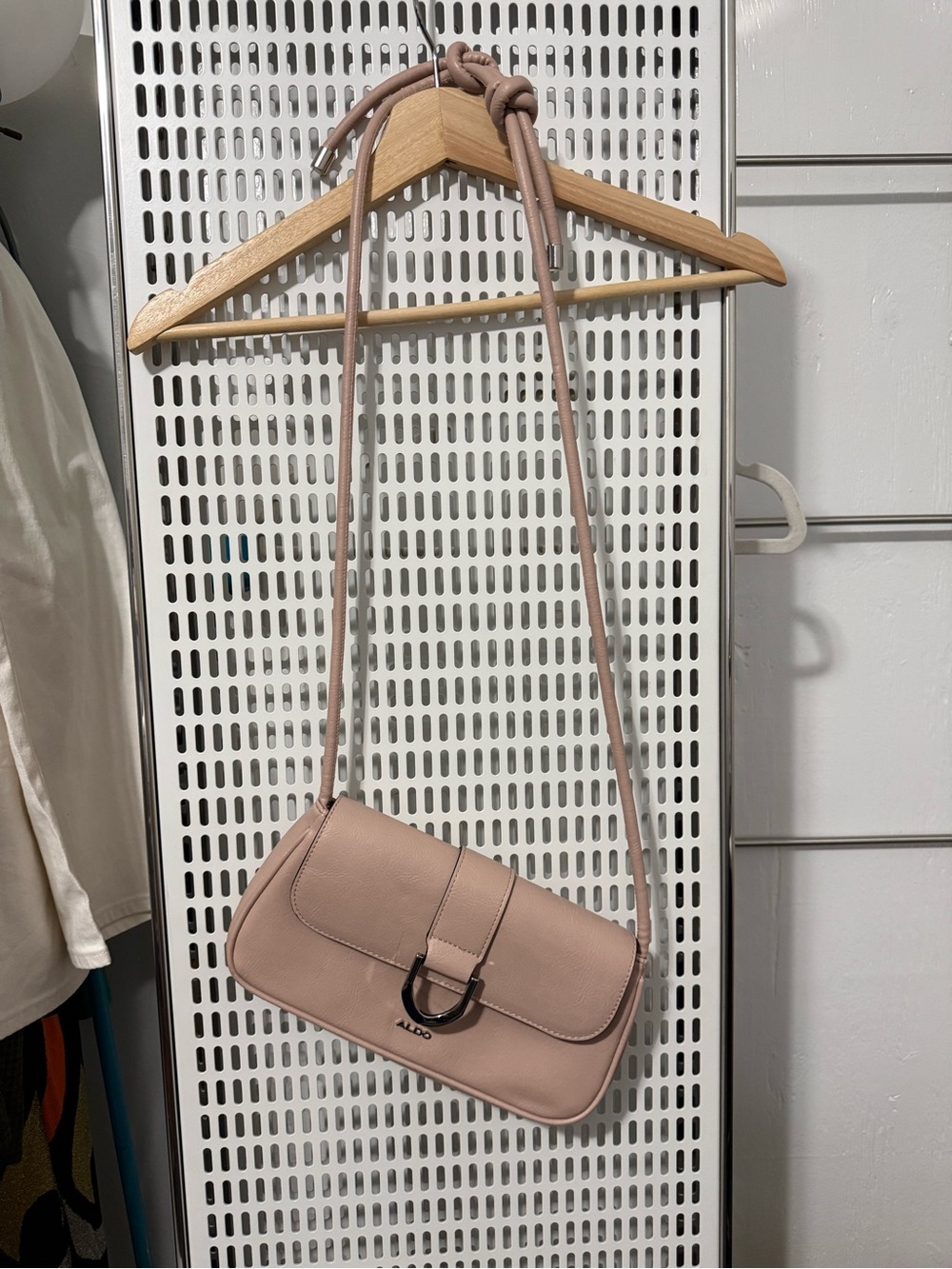 ALDO Dusty Pink Leather-Look Crossbody Bag
